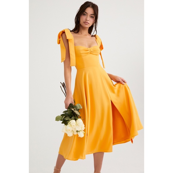 NEW House of CB Alicia Dress Tangerine XS - Picture 8 of 17